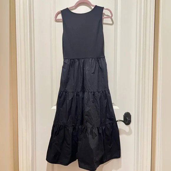 green emerald velvet dress Cynthia Rowley Fiona Rib Knit and Silk Dress
